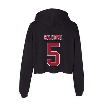 UMass - NCAA Softball : Riley Kairer - Women's Crop Fleece Hoodie-1