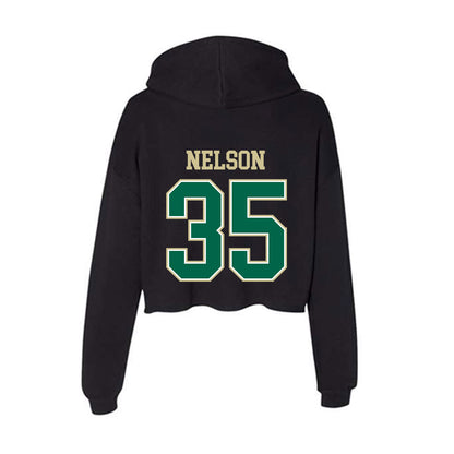 USF - NCAA Men's Basketball : Izaiyah Nelson - Women's Crop Fleece Hoodie-1