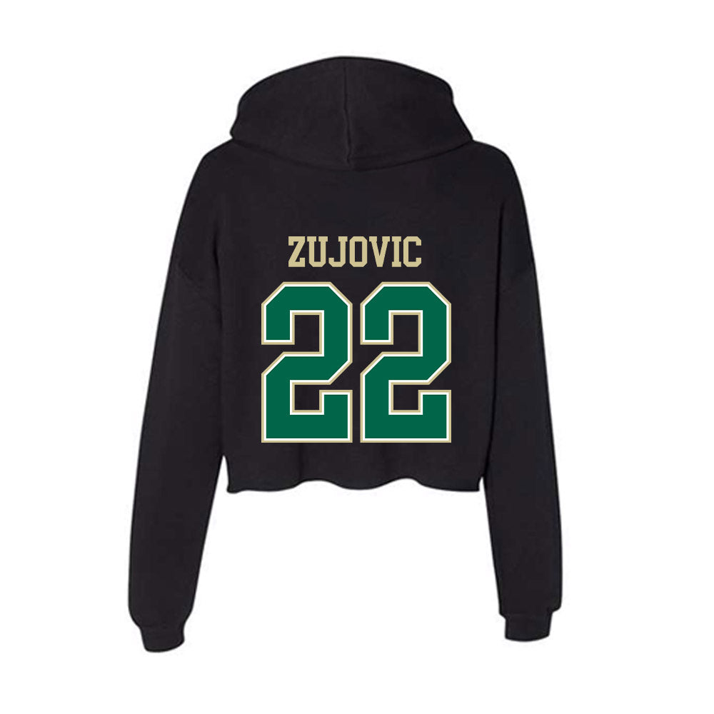 USF - NCAA Men's Soccer : Luka Zujovic - Women's Crop Fleece Hoodie-1