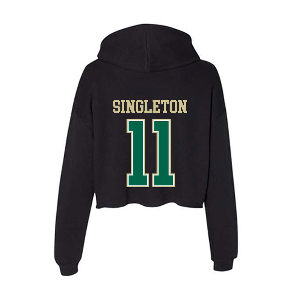 USF - NCAA Football : Keshaun Singleton - Women's Crop Fleece Hoodie-1