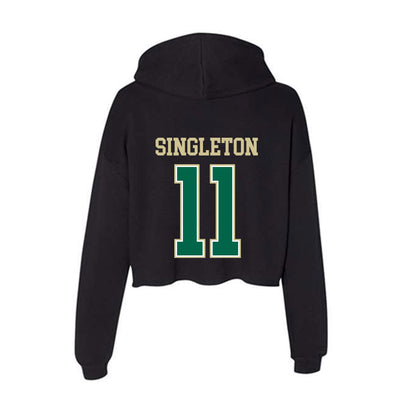 USF - NCAA Football : Keshaun Singleton - Women's Crop Fleece Hoodie-1