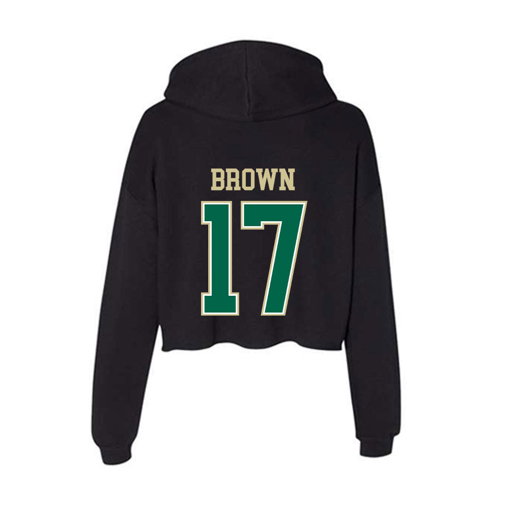 USF - NCAA Football : Byrum Brown - Women's Crop Fleece Hoodie-1