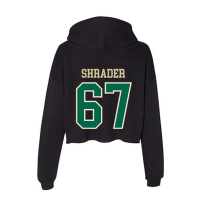 USF - NCAA Football : Thomas Shrader - Women's Crop Fleece Hoodie-1