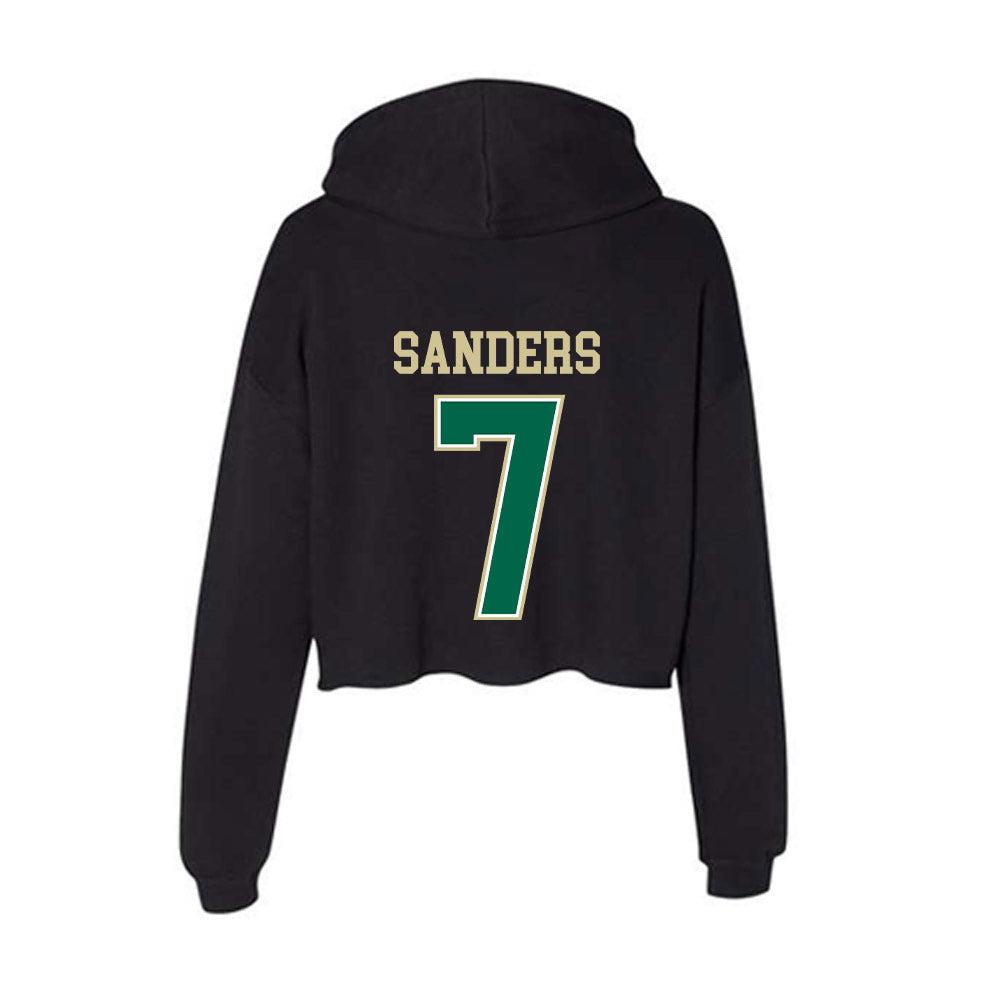 USF - NCAA Men's Basketball : Caleb Sanders - Women's Crop Fleece Hoodie-1