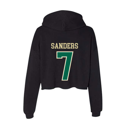 USF - NCAA Men's Basketball : Caleb Sanders - Women's Crop Fleece Hoodie-1