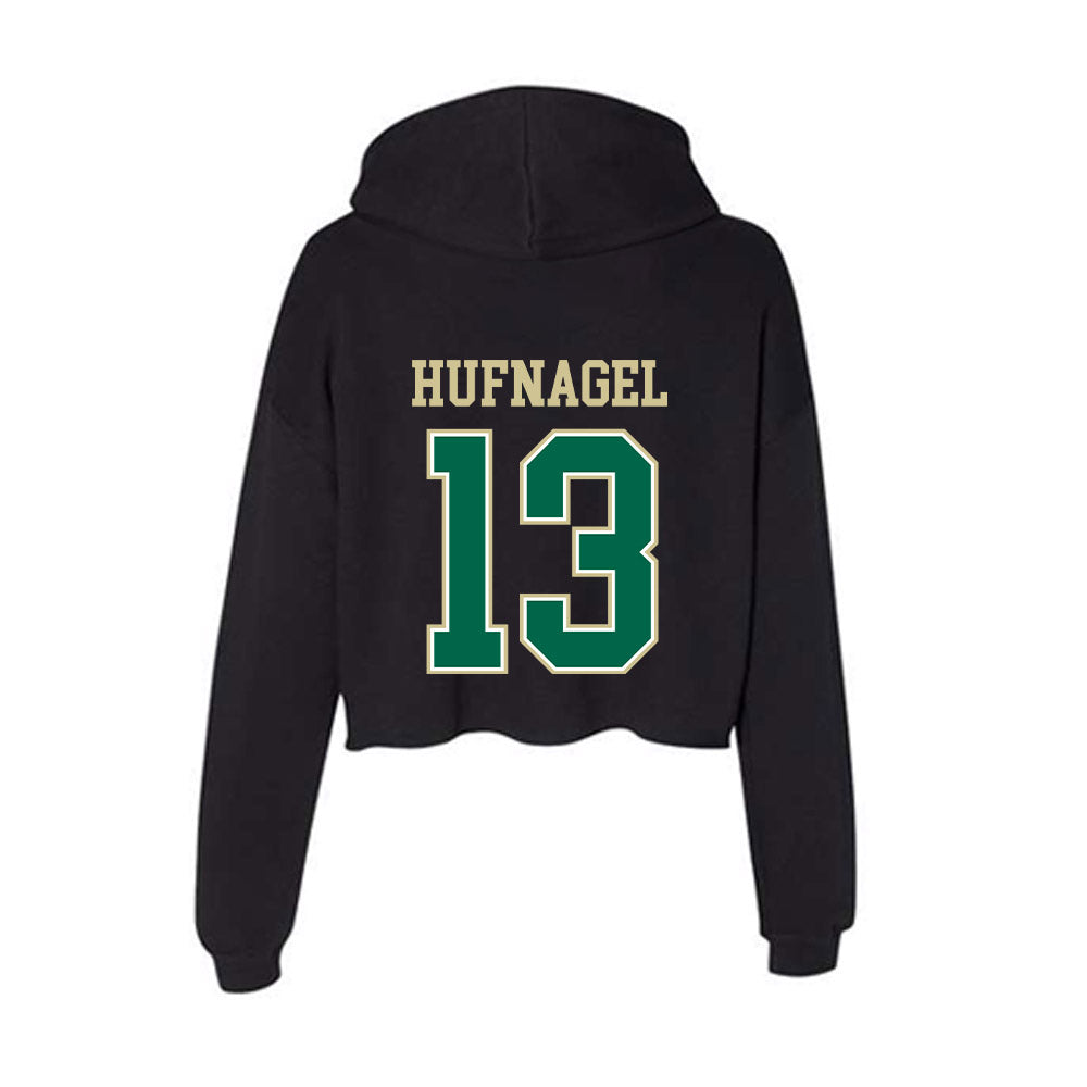 USF - NCAA Beach Volleyball : Lola Hufnagel - Women's Crop Fleece Hoodie-1