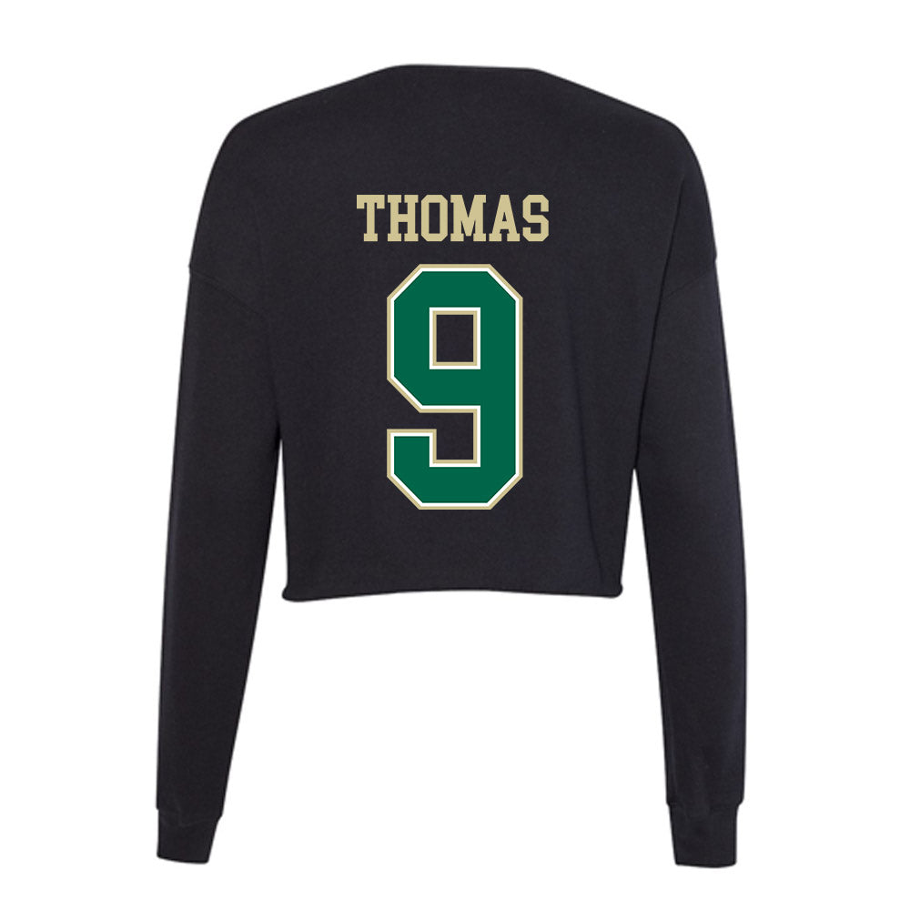 USF - NCAA Baseball : Eli Thomas - Women's Cropped Crew Fleece-1