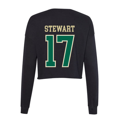 USF - NCAA Beach Volleyball : Kate Stewart - Women's Cropped Crew Fleece-1