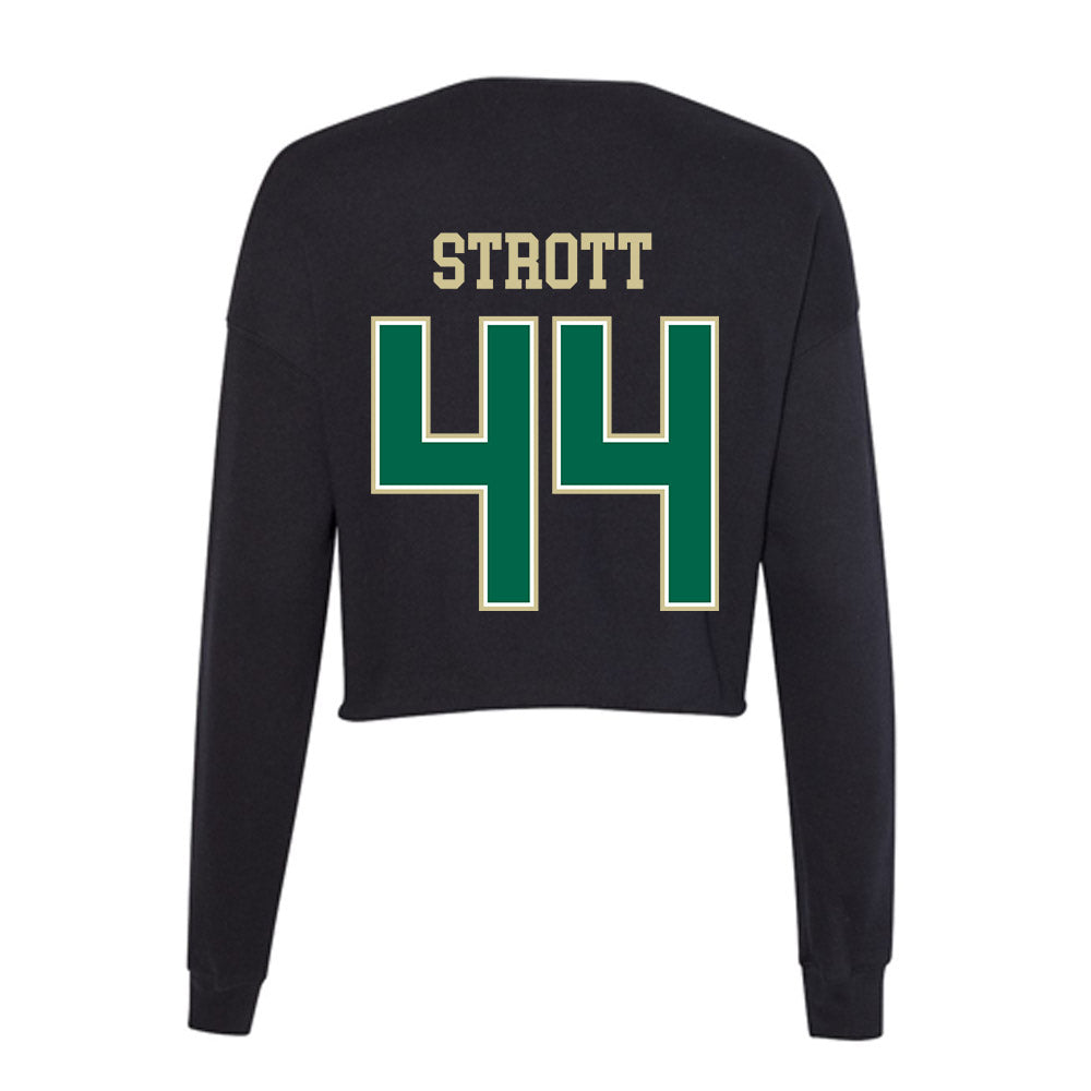 USF - NCAA Softball : Kiley Strott - Women's Cropped Crew Fleece-1