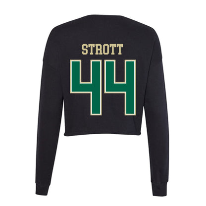 USF - NCAA Softball : Kiley Strott - Women's Cropped Crew Fleece-1