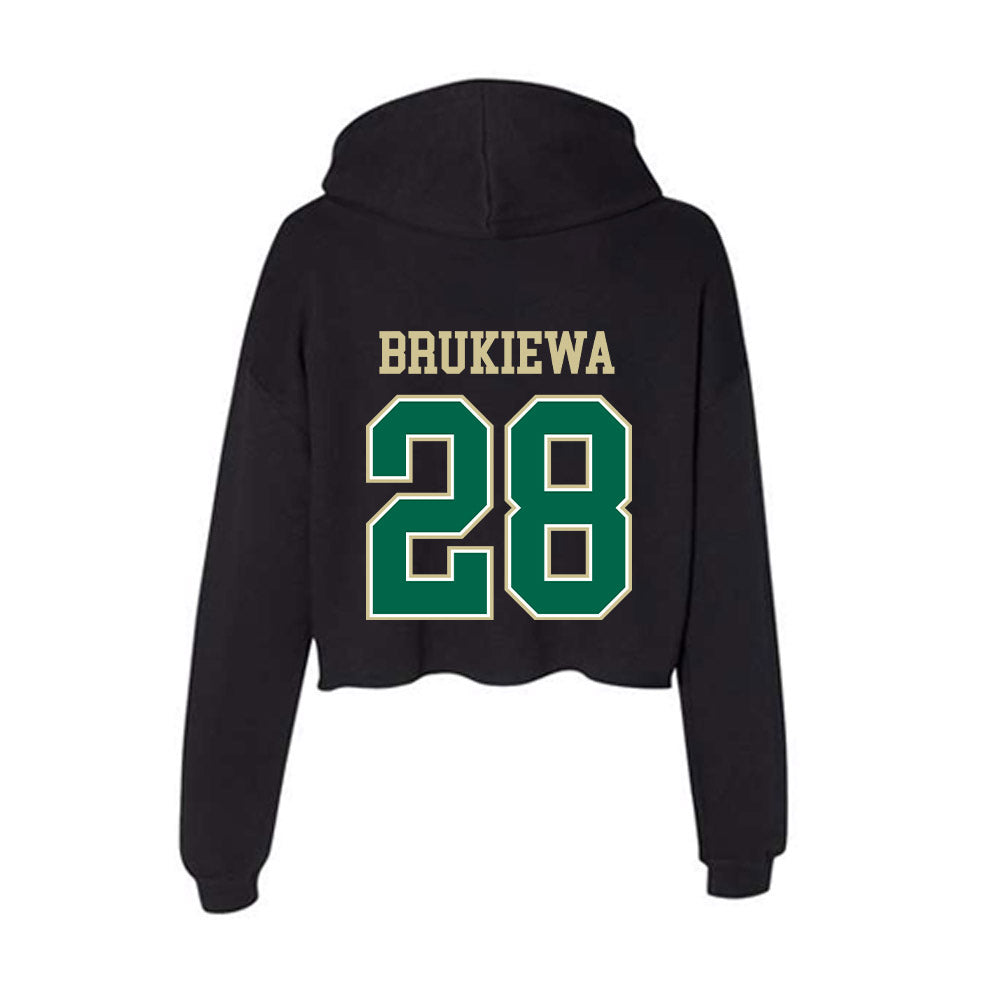USF - NCAA Women's Lacrosse : Grace Brukiewa - Women's Crop Fleece Hoodie-1