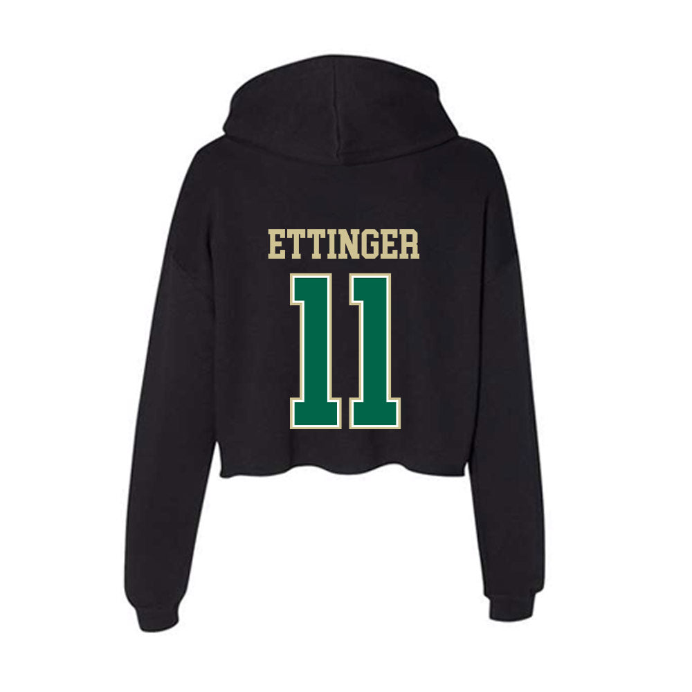 USF - NCAA Women's Lacrosse : Amanda Ettinger - Women's Crop Fleece Hoodie-1