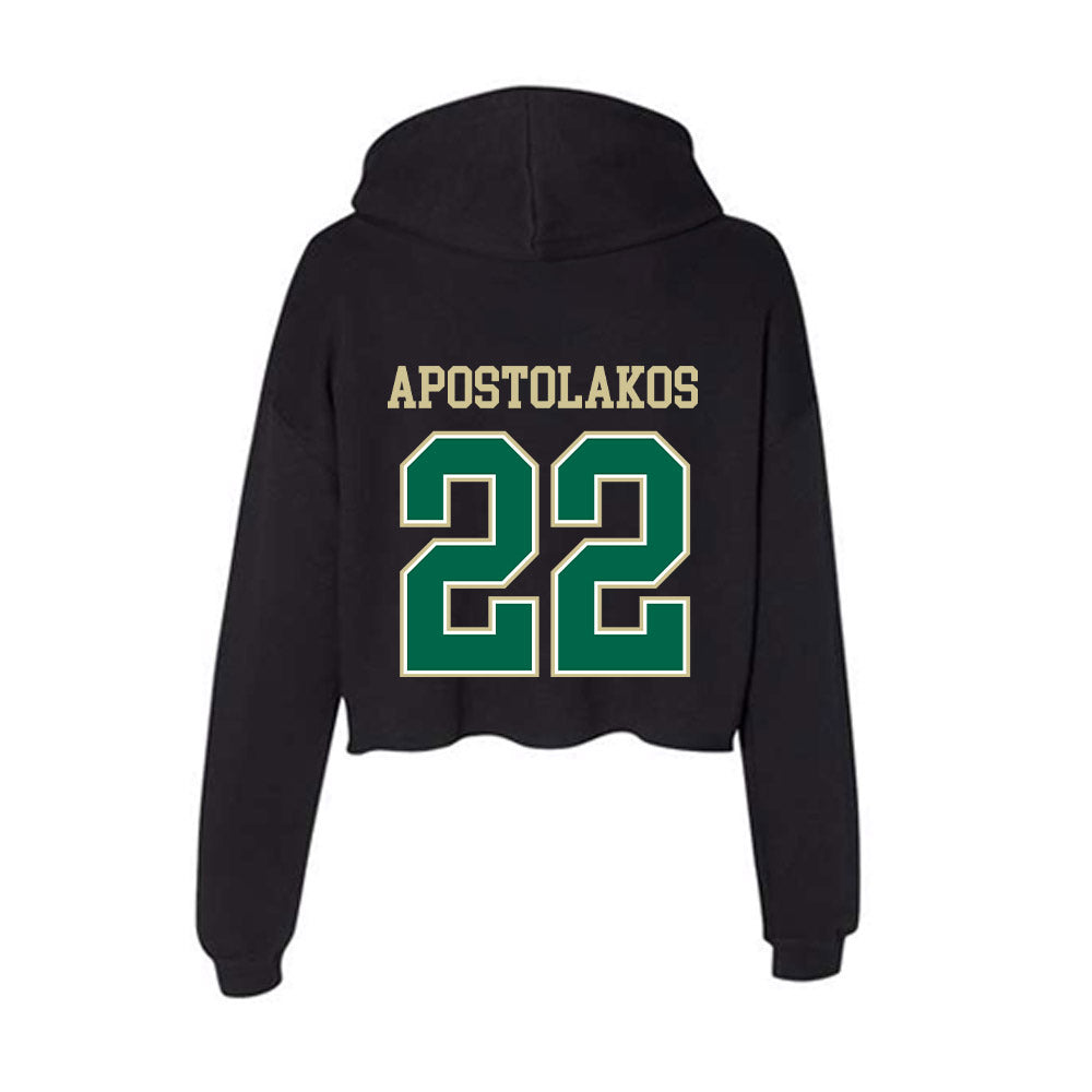 USF - NCAA Softball : Julia Apostolakos - Women's Crop Fleece Hoodie-1