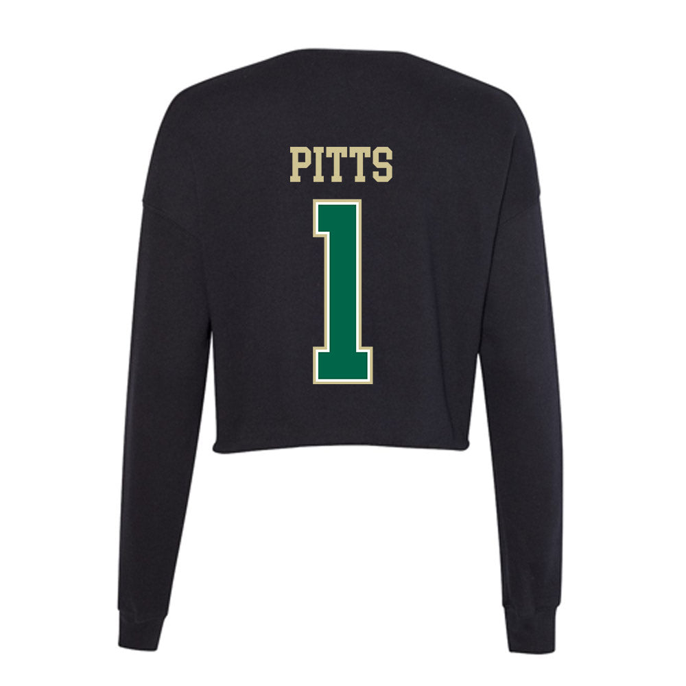 USF - NCAA Baseball : Eli Pitts - Women's Cropped Crew Fleece-1