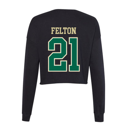 USF - NCAA Women's Soccer : Macy Felton - Women's Cropped Crew Fleece-1
