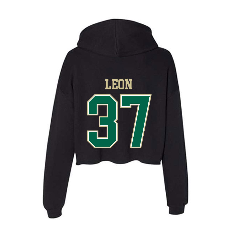 USF - NCAA Football : Chase Leon - Women's Crop Fleece Hoodie-1
