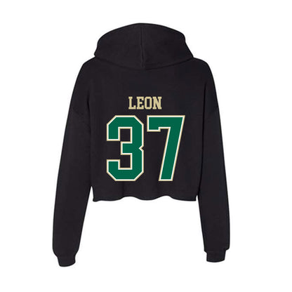 USF - NCAA Football : Chase Leon - Women's Crop Fleece Hoodie-1