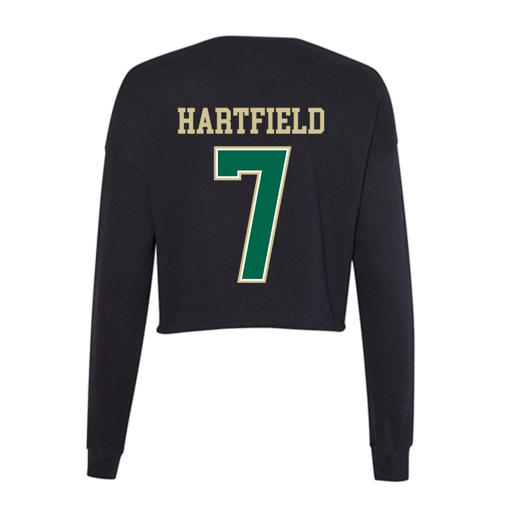 USF - NCAA Women's Volleyball : Imani Hartfield - Women's Cropped Crew Fleece-1