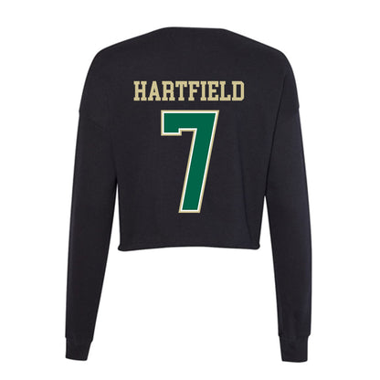 USF - NCAA Women's Volleyball : Imani Hartfield - Women's Cropped Crew Fleece-1