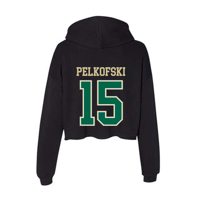 USF - NCAA Women's Soccer : Caroline Pelkofski - Women's Crop Fleece Hoodie-1