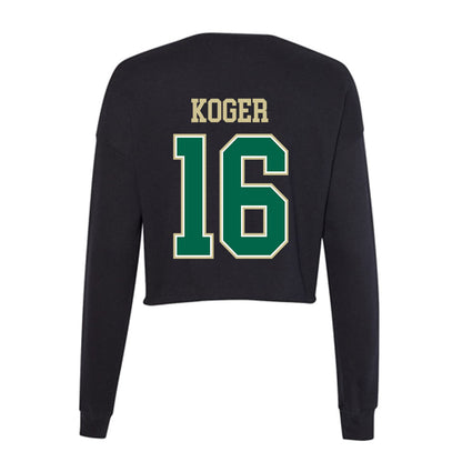 USF - NCAA Football : Jeremiah Koger - Women's Cropped Crew Fleece-1