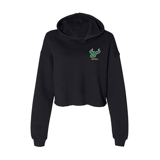 USF - NCAA Softball : Allana Consolazio - Women's Crop Fleece Hoodie-0