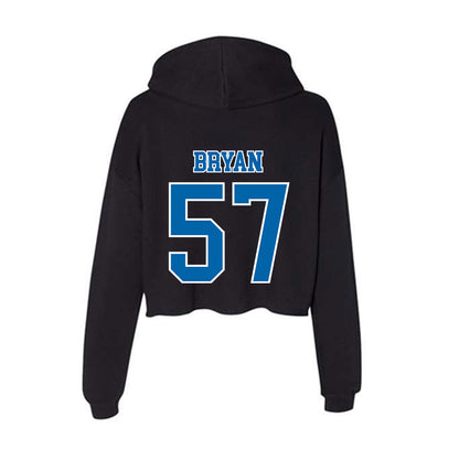 MTSU - NCAA Football : Bo Bryan - Women's Crop Fleece Hoodie-1