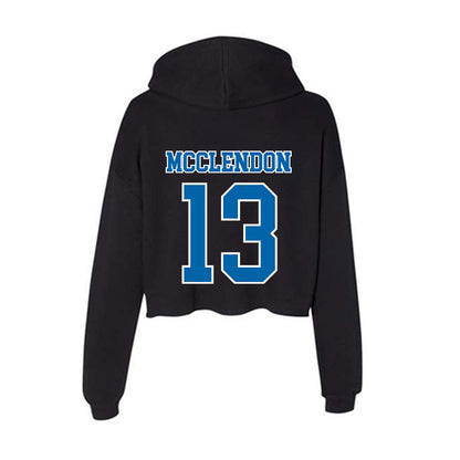 MTSU - NCAA Women's Basketball : Jenna McClendon - Women's Crop Fleece Hoodie-1