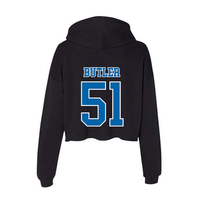 MTSU - NCAA Football : Quentin Butler - Women's Crop Fleece Hoodie-1