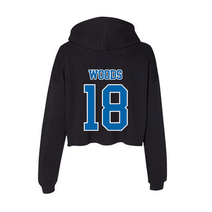 MTSU - NCAA Football : Kalen Woods - Women's Crop Fleece Hoodie-1