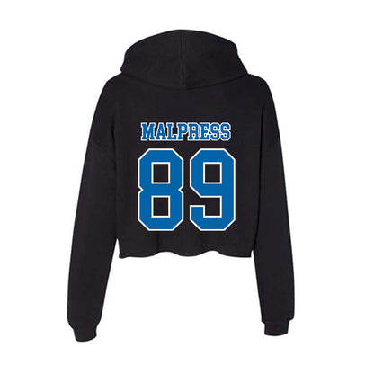 MTSU - NCAA Football : Darnell Malpress - Women's Crop Fleece Hoodie-1