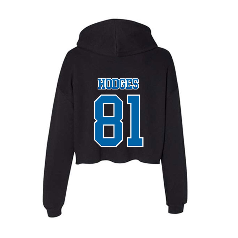 MTSU - NCAA Football : Wilson Hodges - Women's Crop Fleece Hoodie-1
