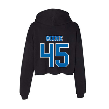 MTSU - NCAA Football : Josiah Moore - Women's Crop Fleece Hoodie-1