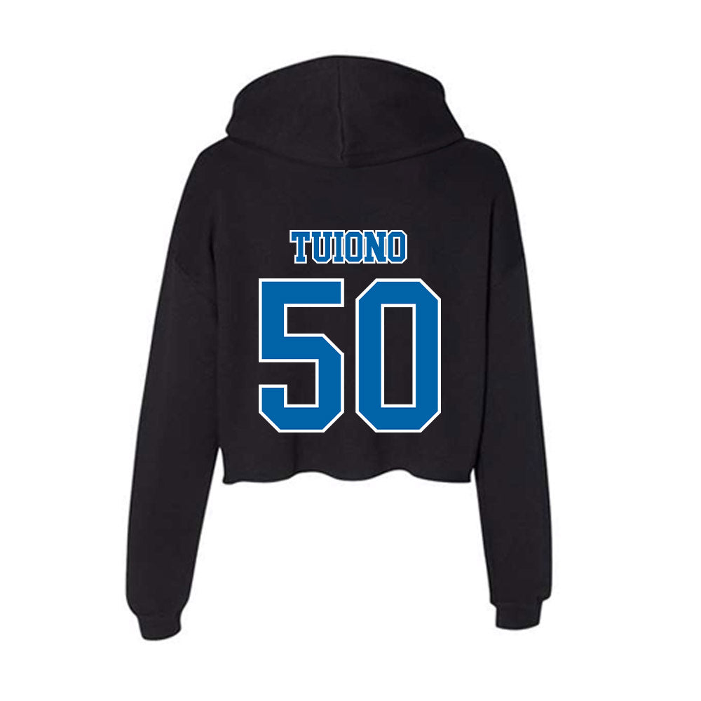 MTSU - NCAA Football : Ikani Tuiono - Women's Crop Fleece Hoodie-1