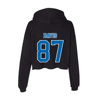 MTSU - NCAA Football : Chase Davis - Women's Crop Fleece Hoodie-1