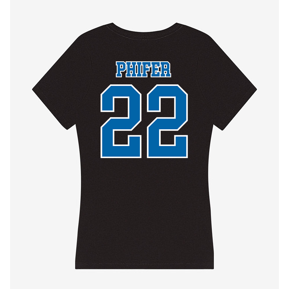 MTSU - NCAA Women's Basketball : Macie Phifer - Women's V-Neck T-Shirt-1