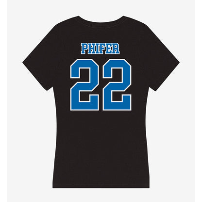 MTSU - NCAA Women's Basketball : Macie Phifer - Women's V-Neck T-Shirt-1