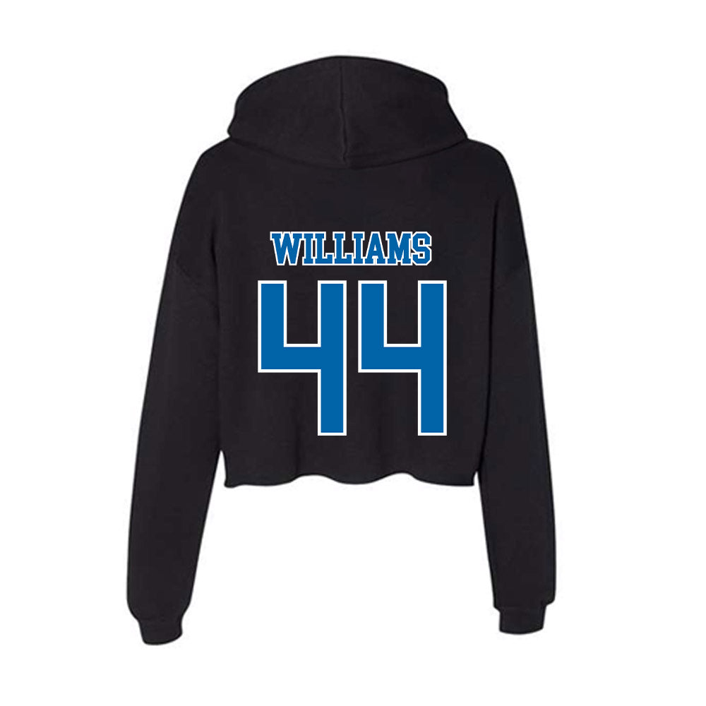 MTSU - NCAA Football : Jayden Williams - Women's Crop Fleece Hoodie-1