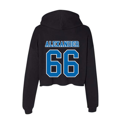 MTSU - NCAA Football : Aaren Alexander - Women's Crop Fleece Hoodie-1