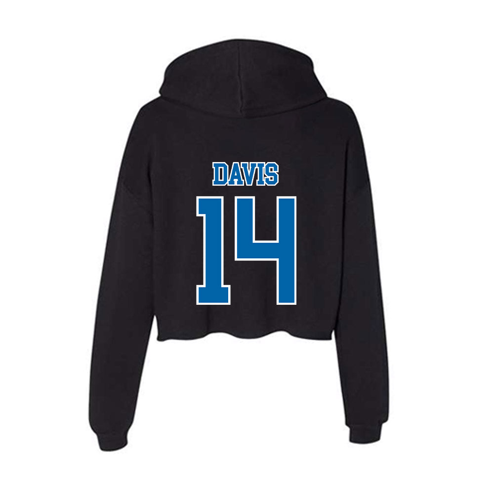 MTSU - NCAA Women's Basketball : Savannah Davis - Women's Crop Fleece Hoodie-1