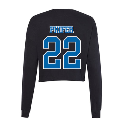 MTSU - NCAA Women's Basketball : Macie Phifer - Women's Cropped Crew Fleece-1
