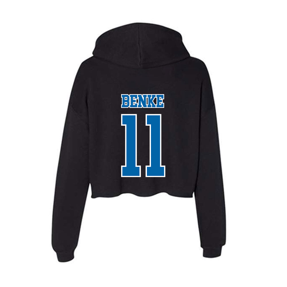 MTSU - NCAA Women's Soccer : Annamaria Benke - Women's Crop Fleece Hoodie-1