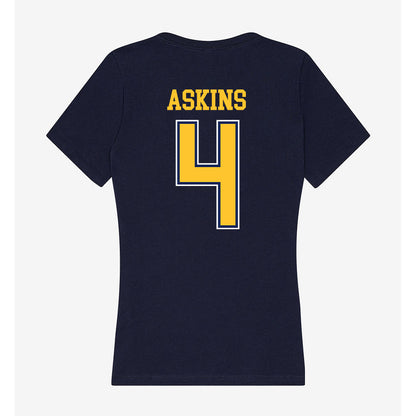 Murray State - NCAA Women's Basketball : Jaidynn Askins - Women's V-Neck T-Shirt-1