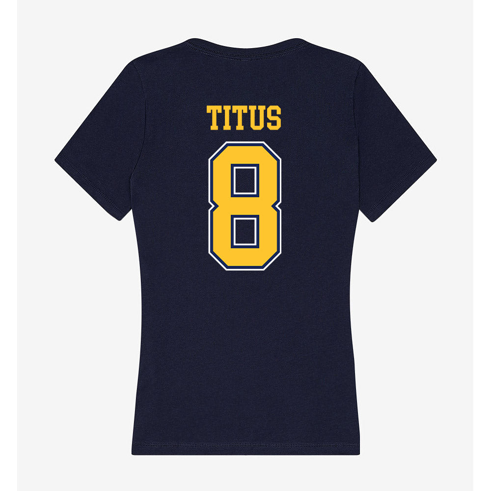 Murray State - NCAA Women's Volleyball : Katie Titus - Women's V-Neck T-Shirt-1