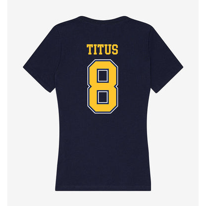 Murray State - NCAA Women's Volleyball : Katie Titus - Women's V-Neck T-Shirt-1