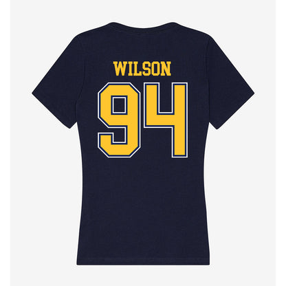 Murray State - NCAA Football : Rickshun Wilson - Women's V-Neck T-Shirt-1