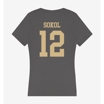 PFW - NCAA Women's Soccer : Sabrina Sokol - Women's V-Neck T-Shirt-1
