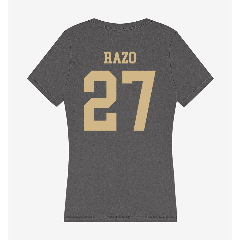 PFW - NCAA Men's Soccer : Brandon Razo - Women's V-Neck T-Shirt-1