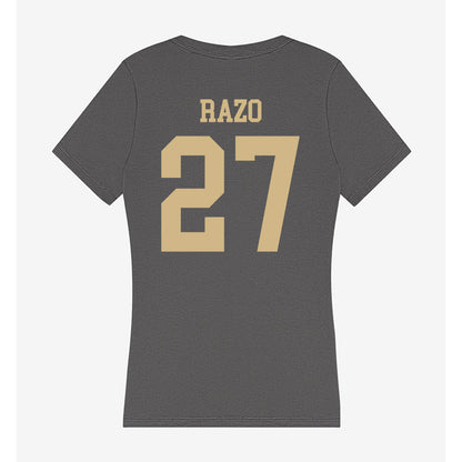 PFW - NCAA Men's Soccer : Brandon Razo - Women's V-Neck T-Shirt-1