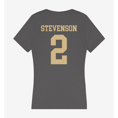 PFW - NCAA Men's Basketball : Mikale Stevenson - Women's V-Neck T-Shirt-1